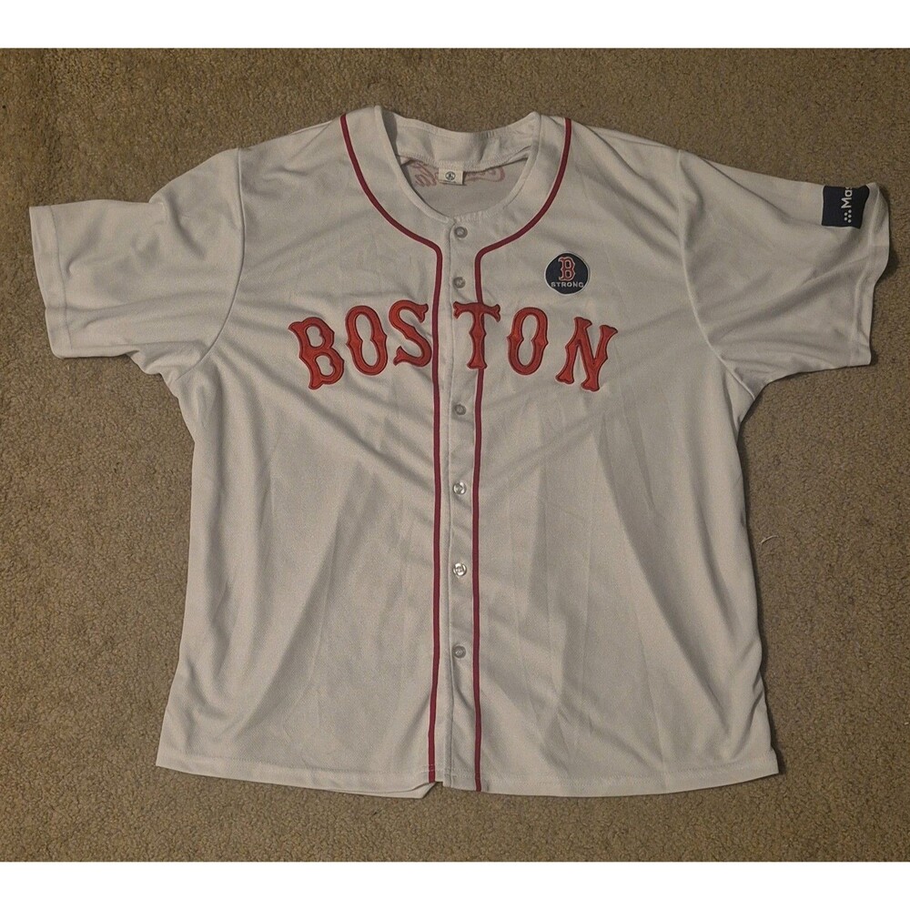 Boston Red Sox PATRIOTS DAY Official "BOSTON STRONG" Replica SGA Jersey (XL)